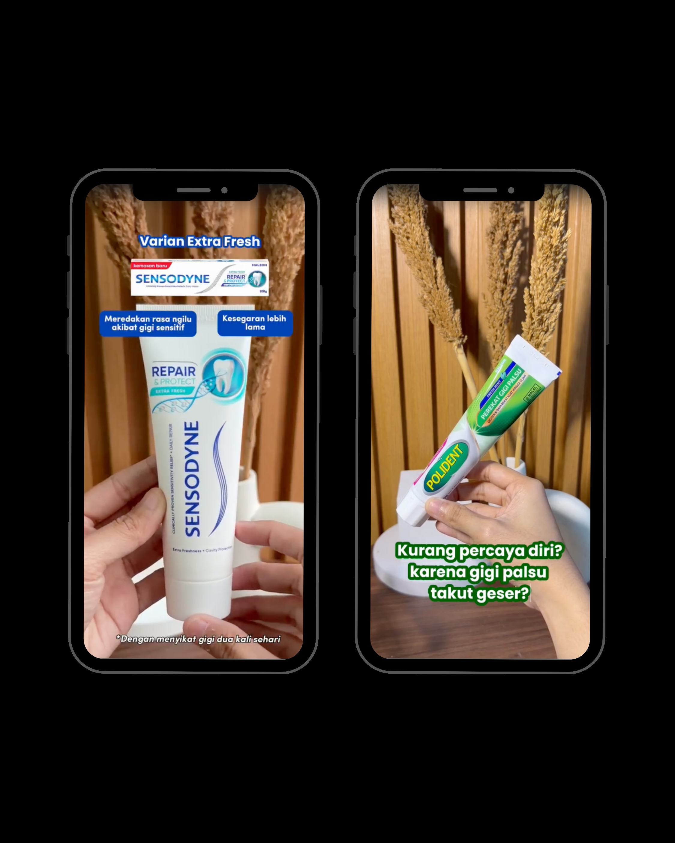 Creator content for Sensodyne and Polident